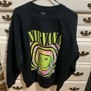 Black nirvana crewneck